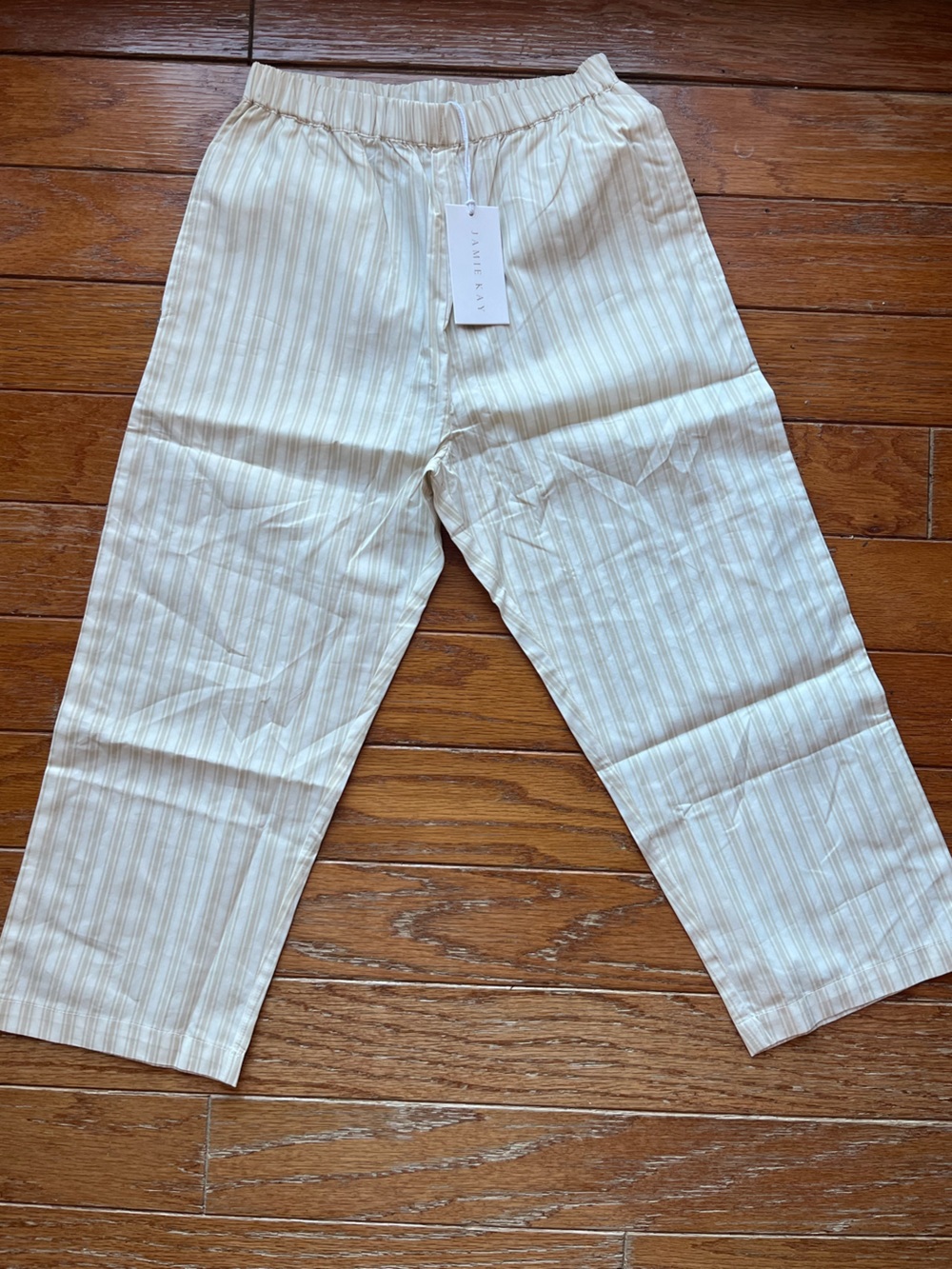 NWT Jamie Kay Beige/Cream Stripe Pant size 6 years
